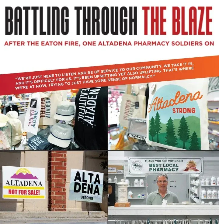 Screenshot of America's Pharmacist / NCPA coverage about Webster's Community Pharmacy: Battling Through the Blaze