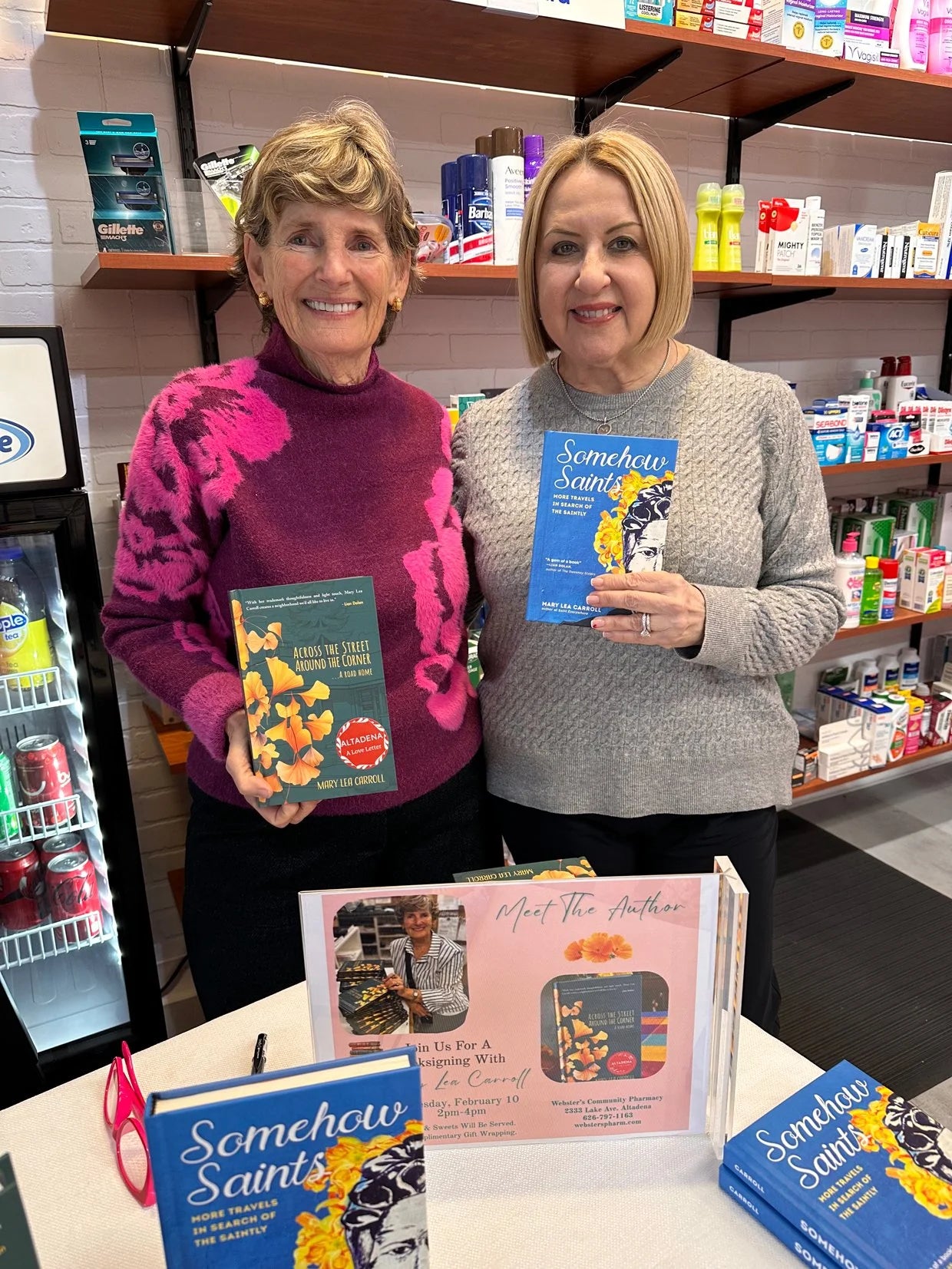 Mary Lea Carroll at an in-store book event