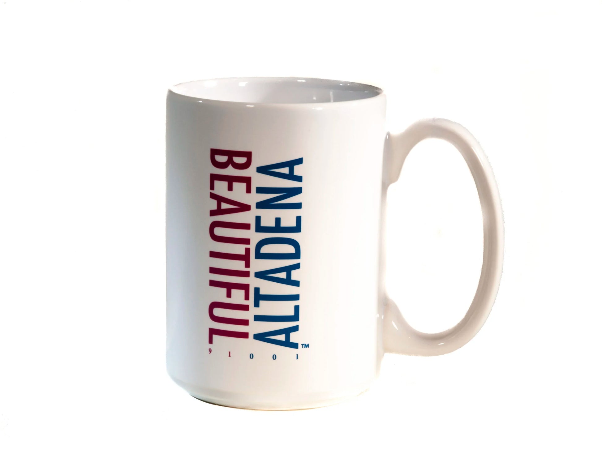 Beautiful Altadena 91001 white ceramic mug