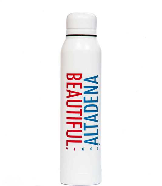 White Beautiful Altadena 91001 water bottle