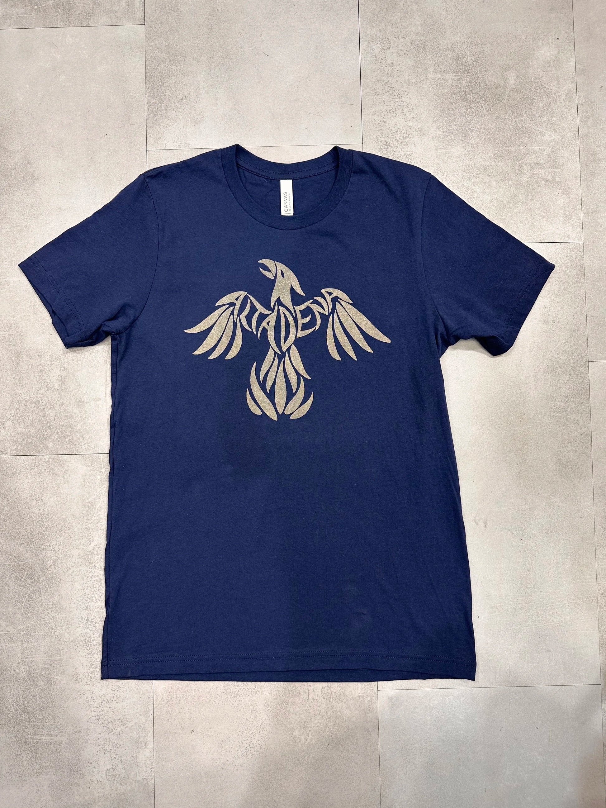 Navy Phoenix Rising short-sleeve T-shirt