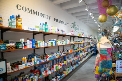 A stocked wellness aisle